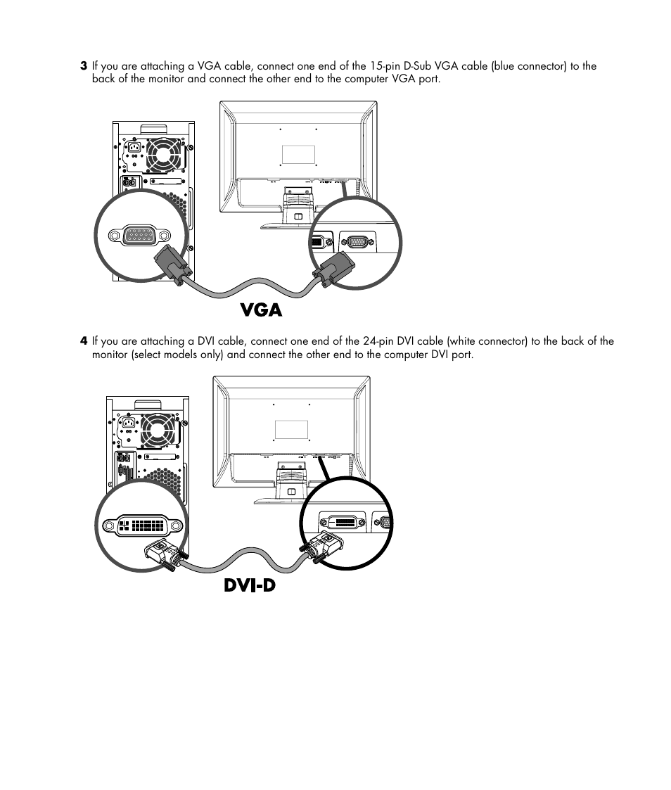 HP w19e 19 inch LCD Monitor User Manual | Page 9 / 32