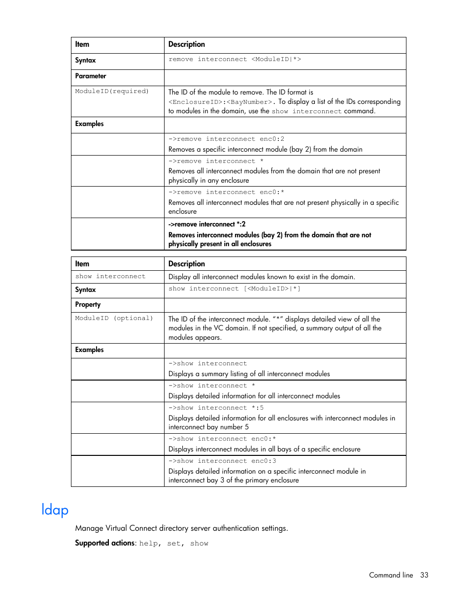 Ldap | HP Integrity BL870c i2 Server-Blade User Manual | Page 33 / 117