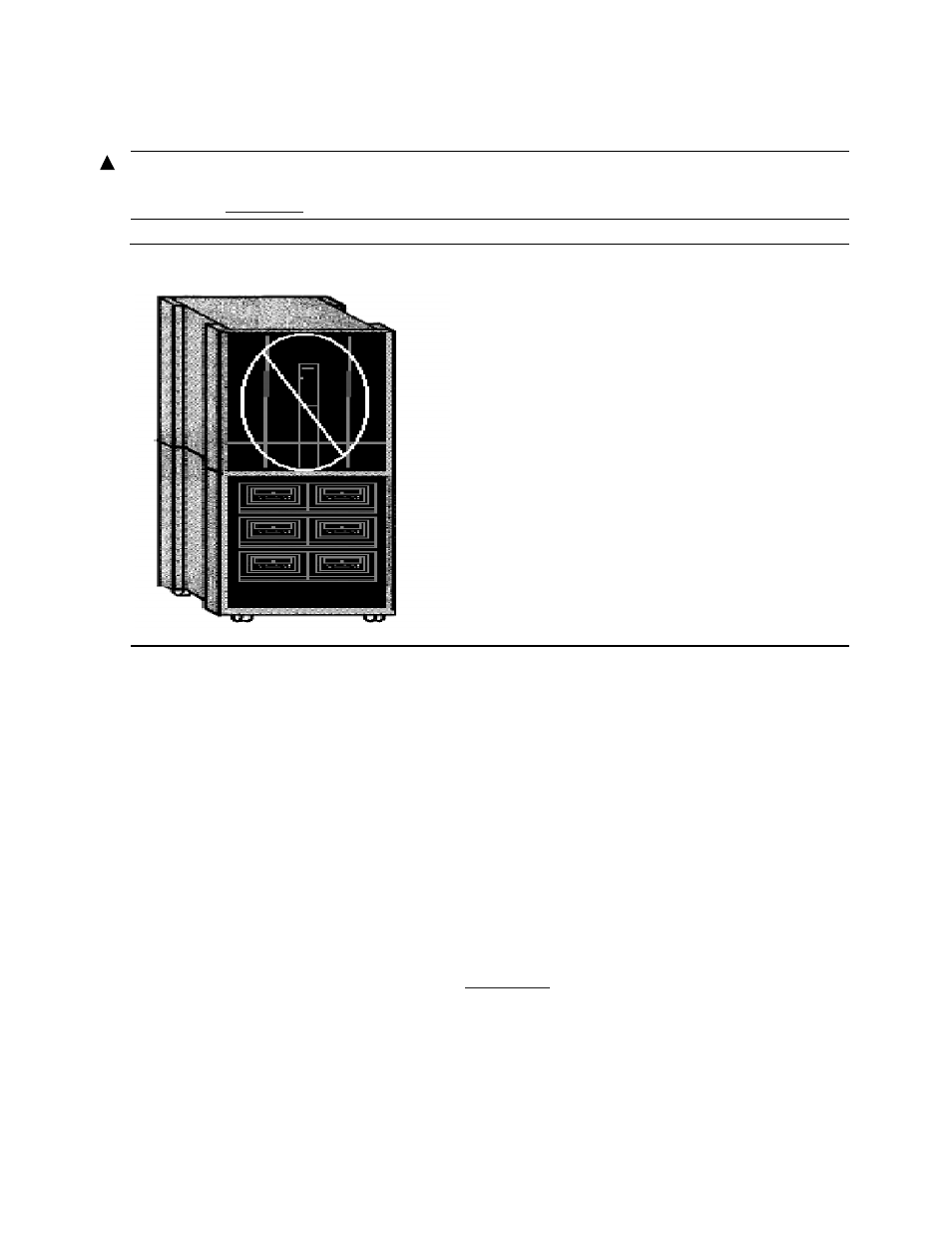 Tape enclosure configuration hazards, Tape enclosure dimensions and configurations, Figure 2-8 | Server on tape enclosure | HP NonStop G-Series User Manual | Page 27 / 91