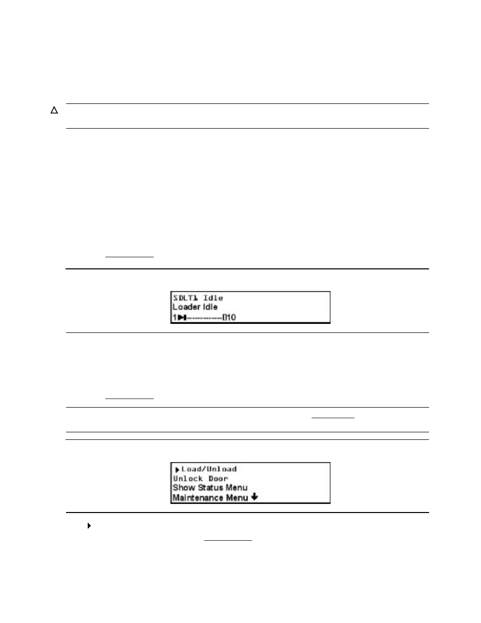 Write protection, Figure 6-21, Default screen | Figure 6-22, Main menu | HP NonStop G-Series User Manual | Page 72 / 91