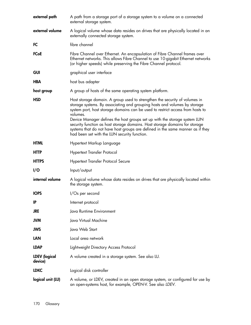 HP XP P9000 Command View Advanced Edition Software User Manual | Page 170 / 178