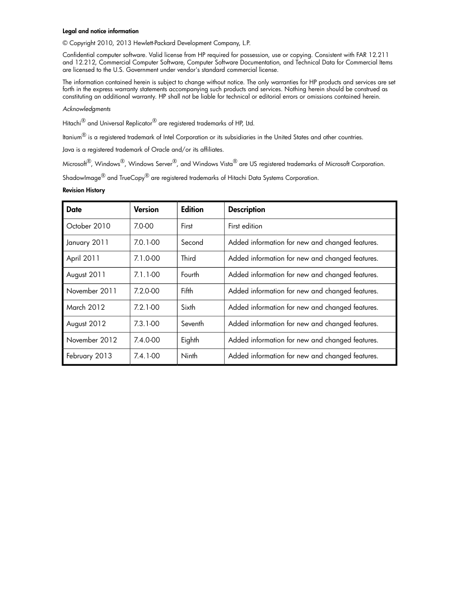 HP XP P9000 Command View Advanced Edition Software User Manual | Page 2 / 178