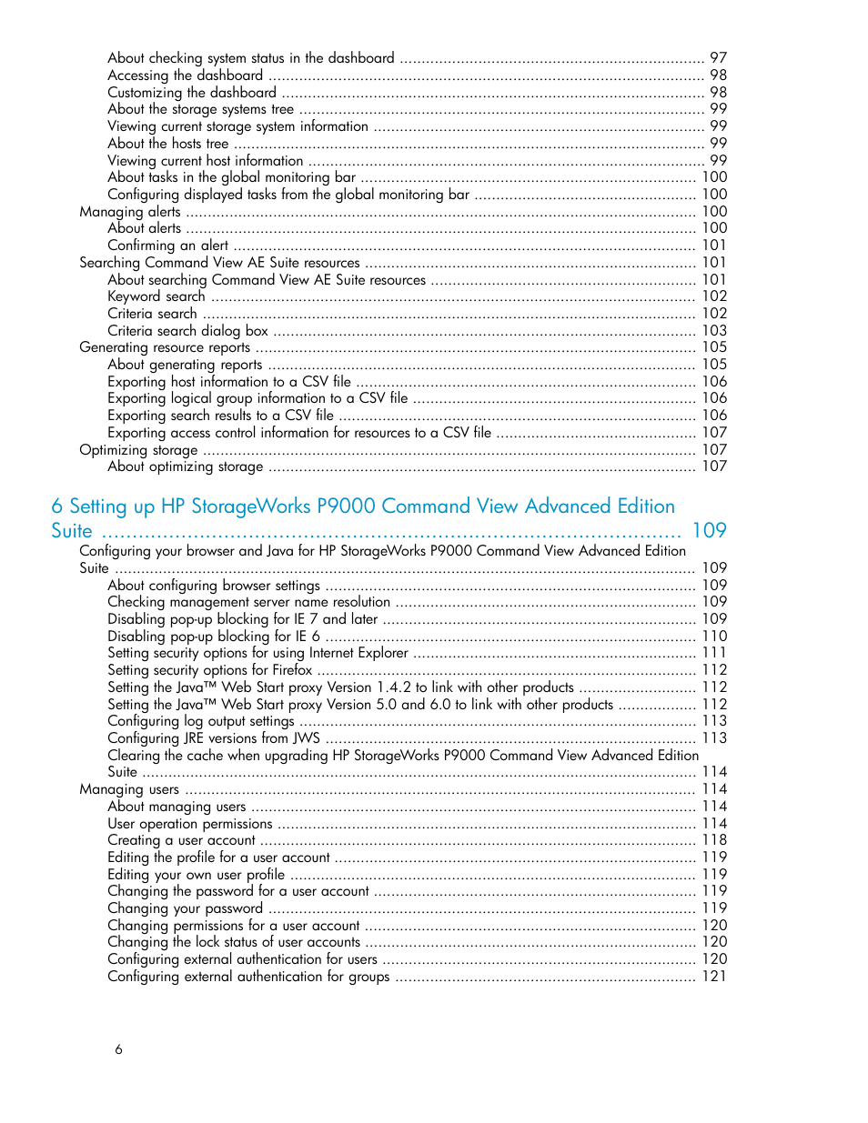 HP XP P9000 Command View Advanced Edition Software User Manual | Page 6 / 178