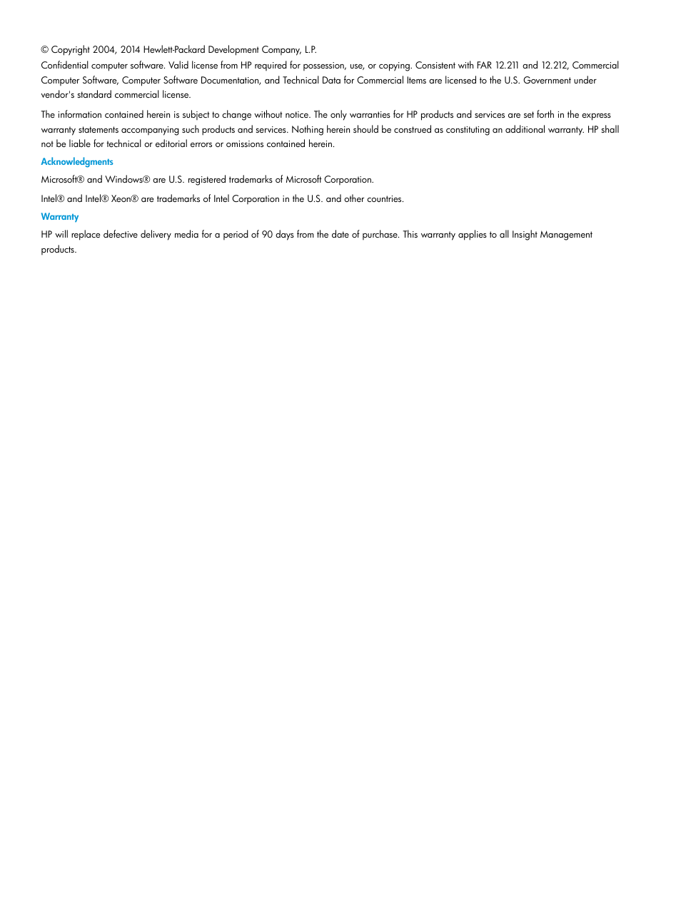 HP Insight Control User Manual | Page 2 / 77