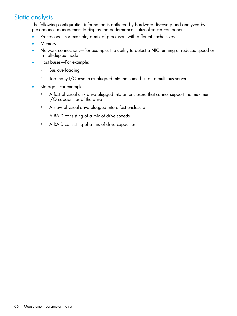 Static analysis | HP Insight Control User Manual | Page 66 / 77