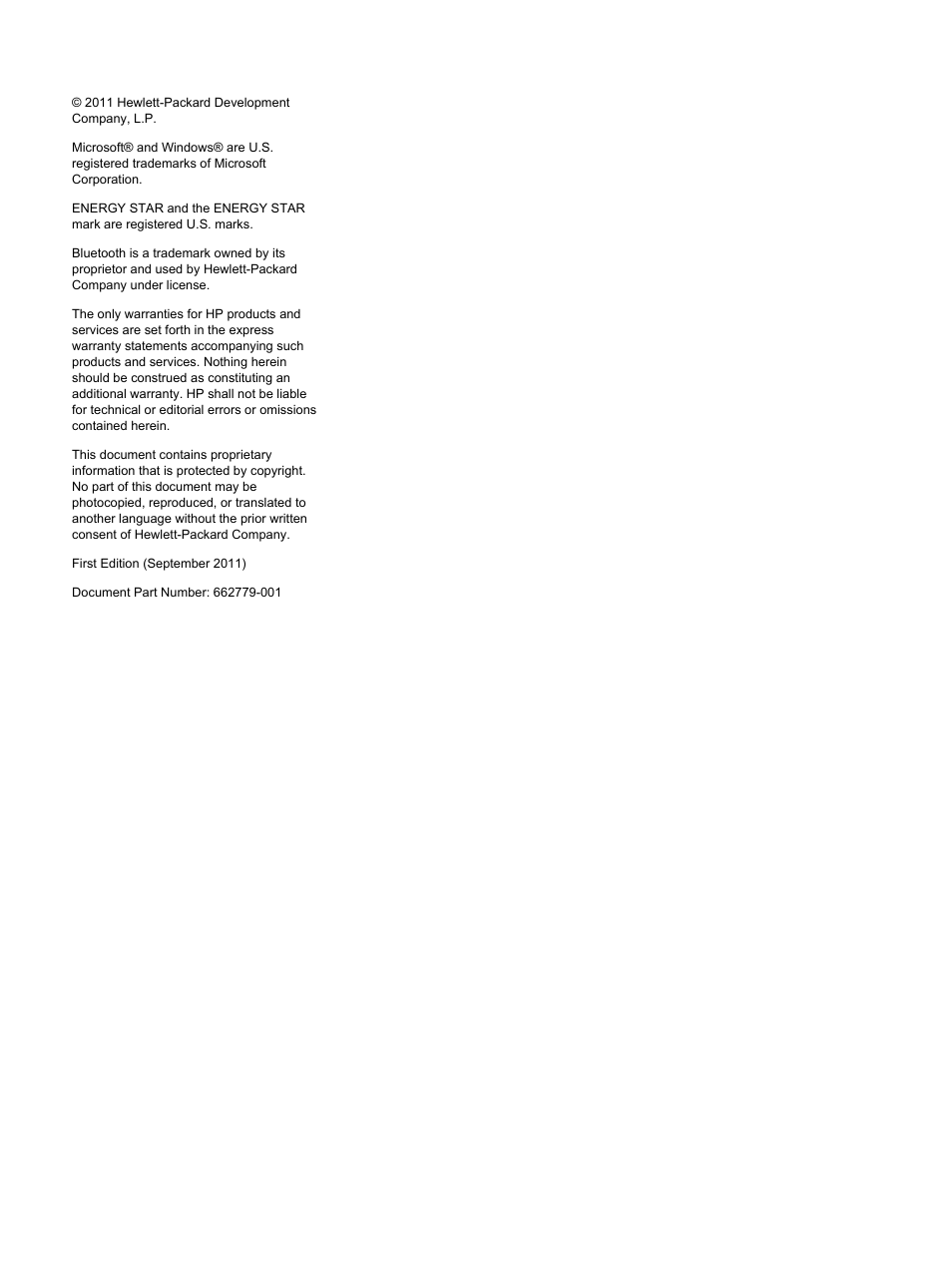 HP 2311gt 23 inch Diagonal 3D LED Monitor User Manual | Page 2 / 50