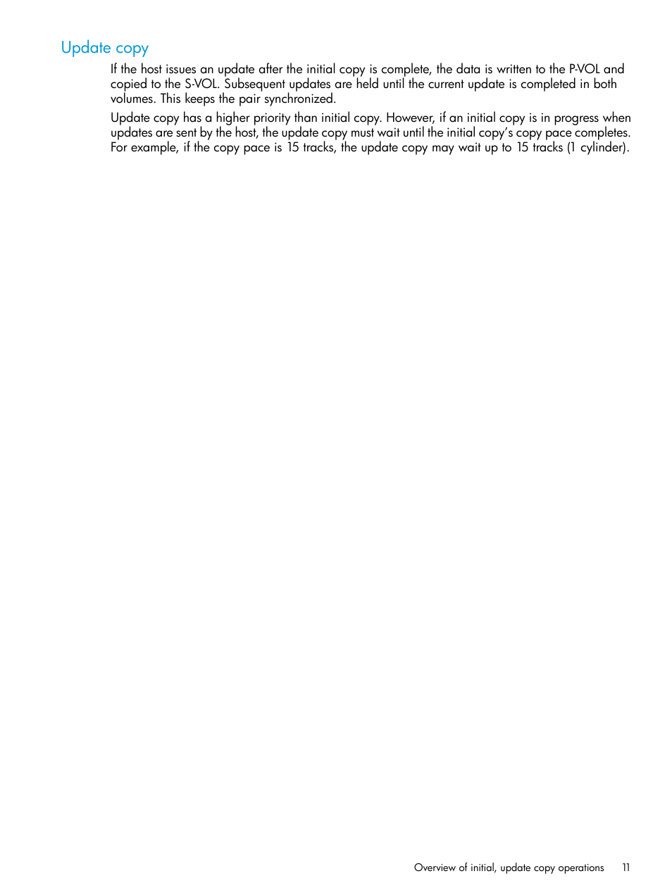 Update copy | HP XP P9500 Storage User Manual | Page 11 / 131