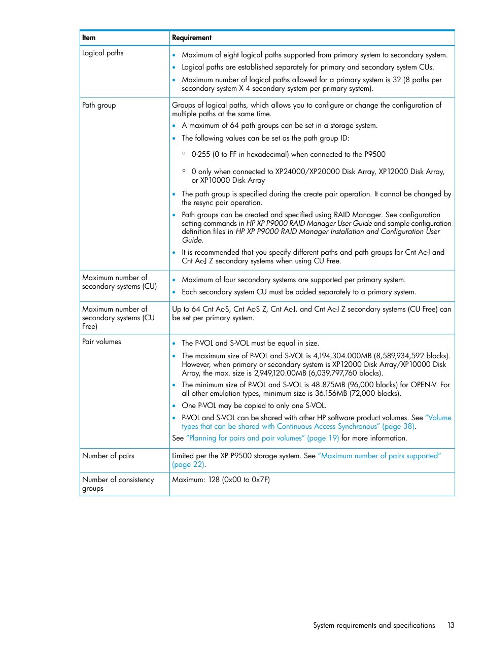 HP XP P9500 Storage User Manual | Page 13 / 131