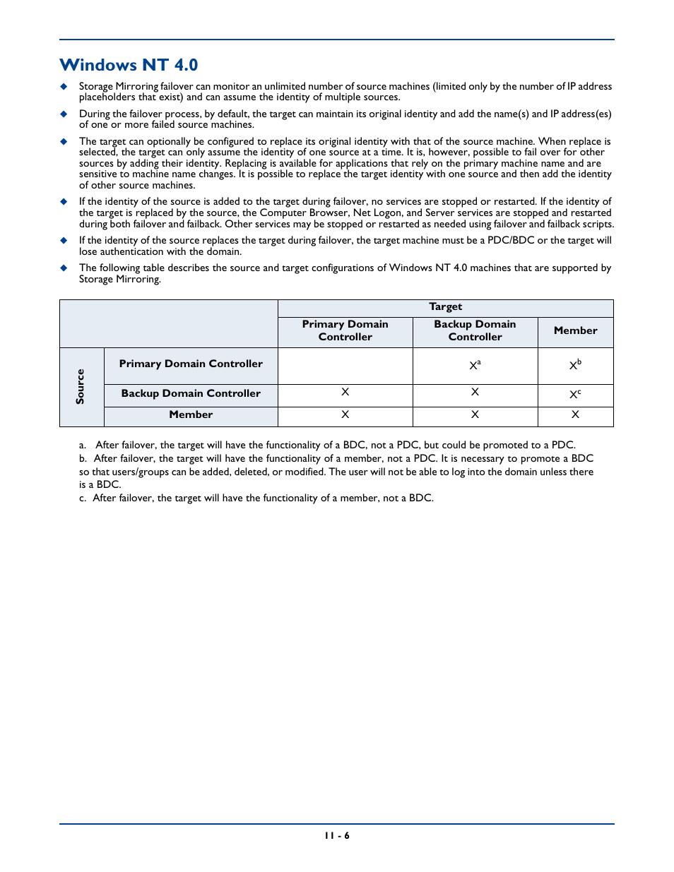 Windows nt 4.0, Windows nt 4.0 -6 | HP Storage Mirroring Software User Manual | Page 145 / 339