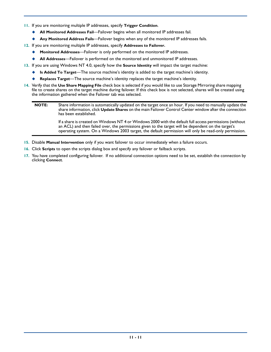 HP Storage Mirroring Software User Manual | Page 150 / 339