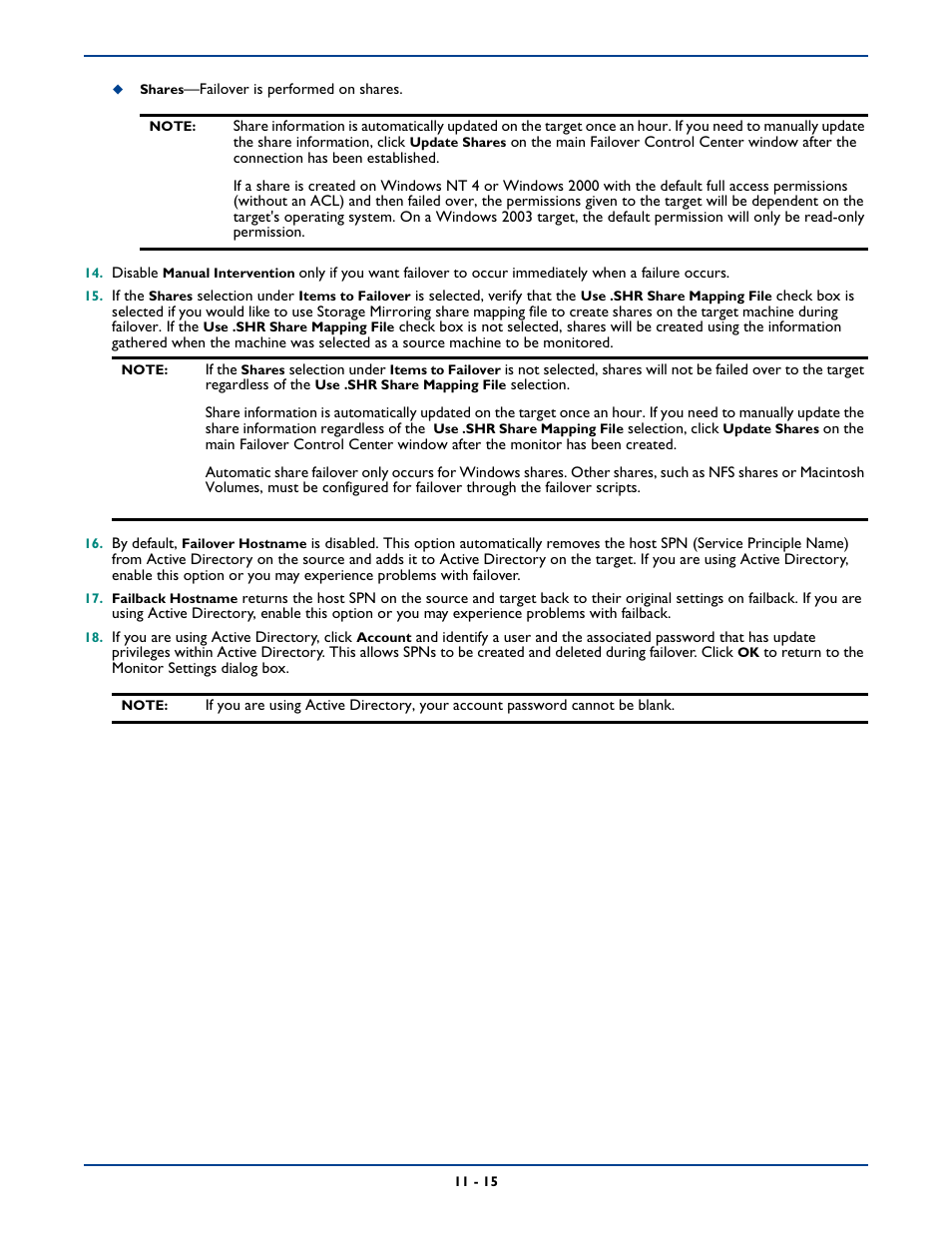 HP Storage Mirroring Software User Manual | Page 154 / 339