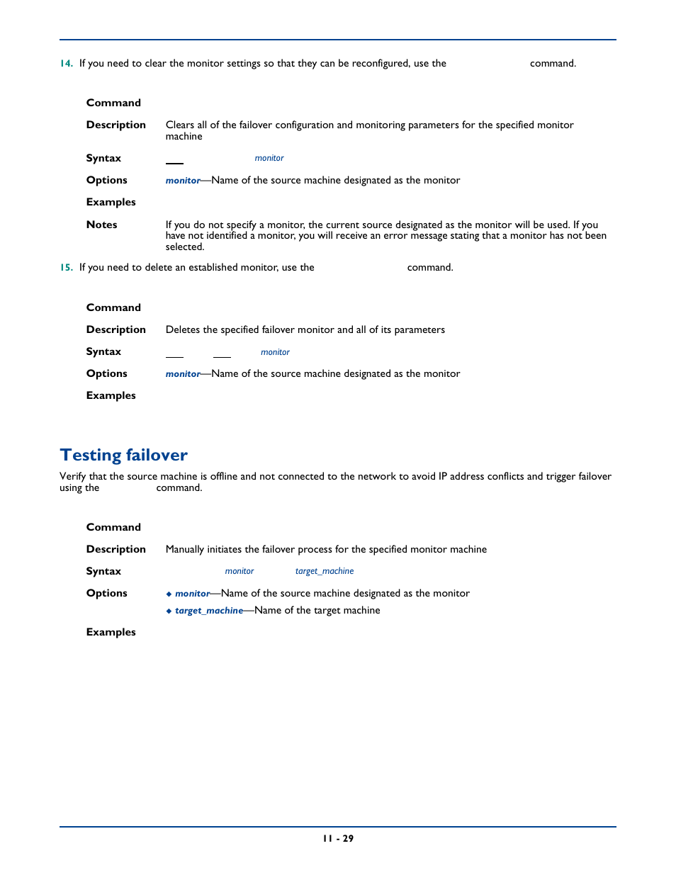 Testing failover, Testing failover -29 | HP Storage Mirroring Software User Manual | Page 168 / 339
