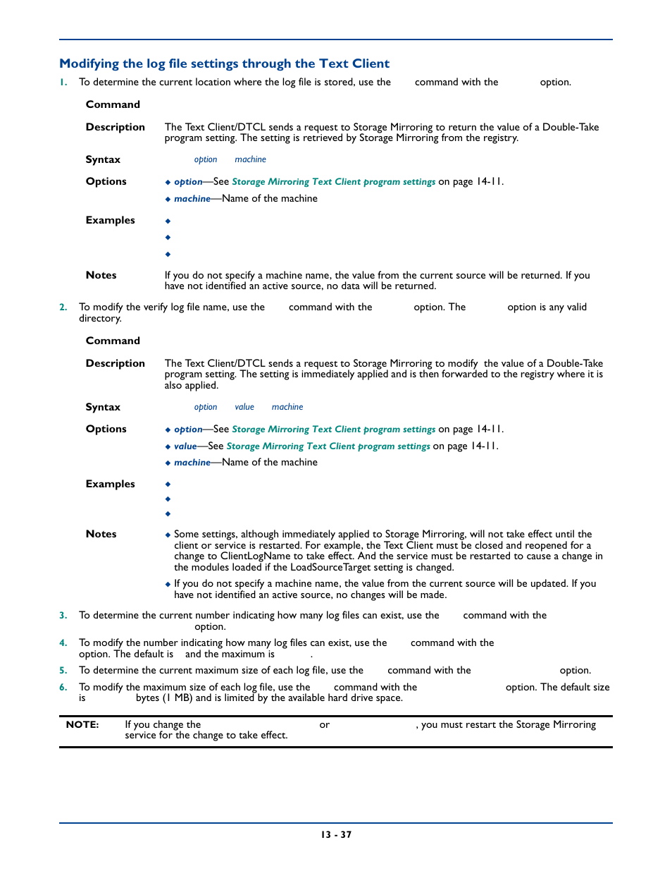 HP Storage Mirroring Software User Manual | Page 217 / 339