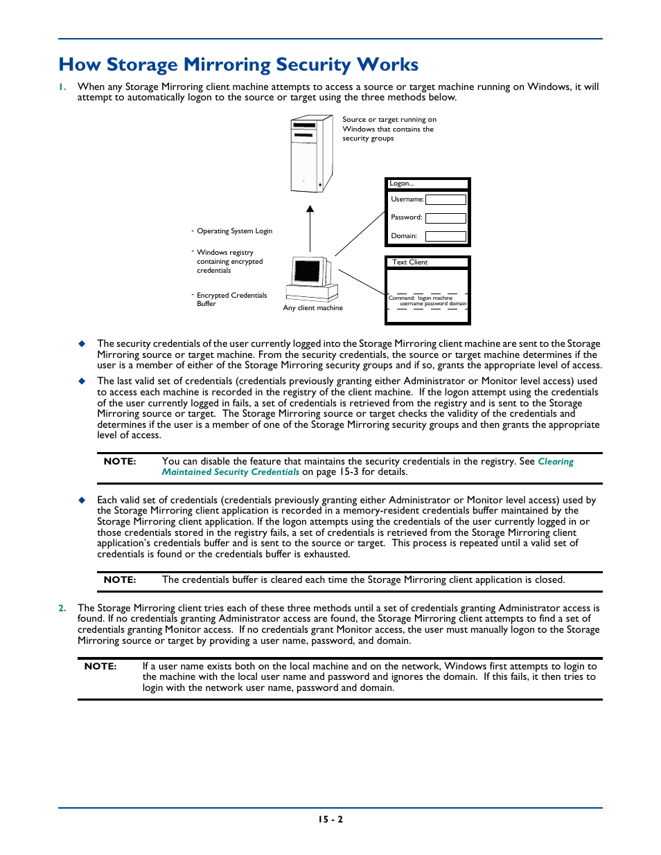 How storage mirroring security works, How storage mirroring security works -2 | HP Storage Mirroring Software User Manual | Page 257 / 339