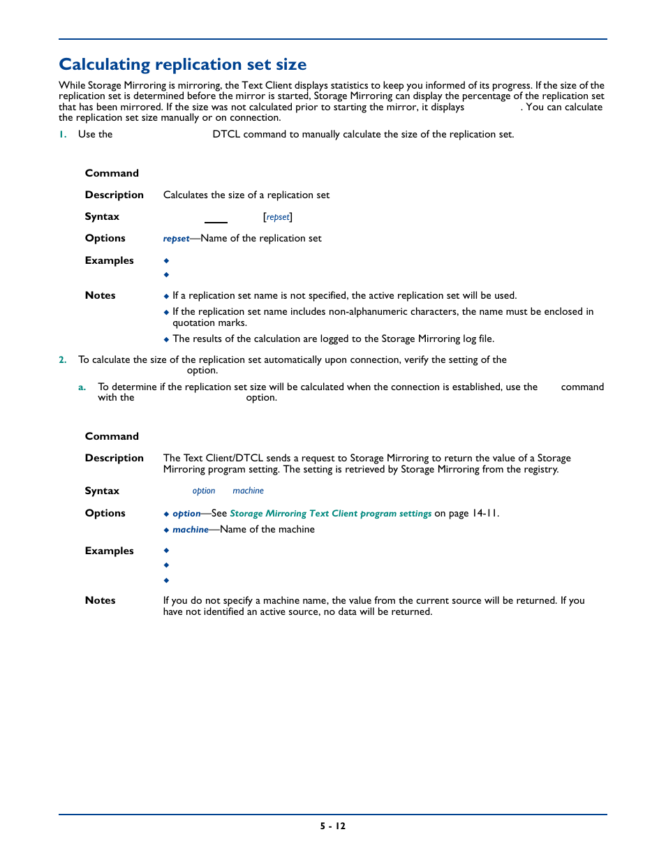 Calculating replication set size, Calculating replication set size -12 | HP Storage Mirroring Software User Manual | Page 58 / 339