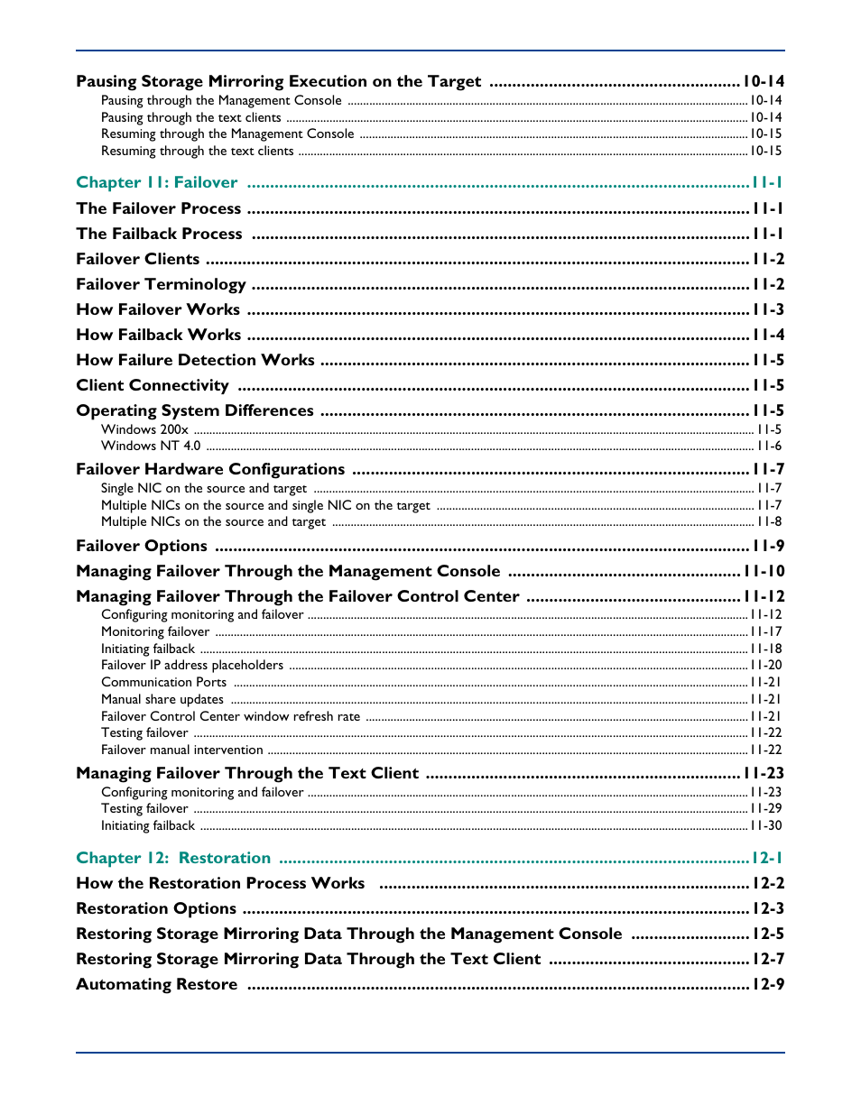 HP Storage Mirroring Software User Manual | Page 7 / 339