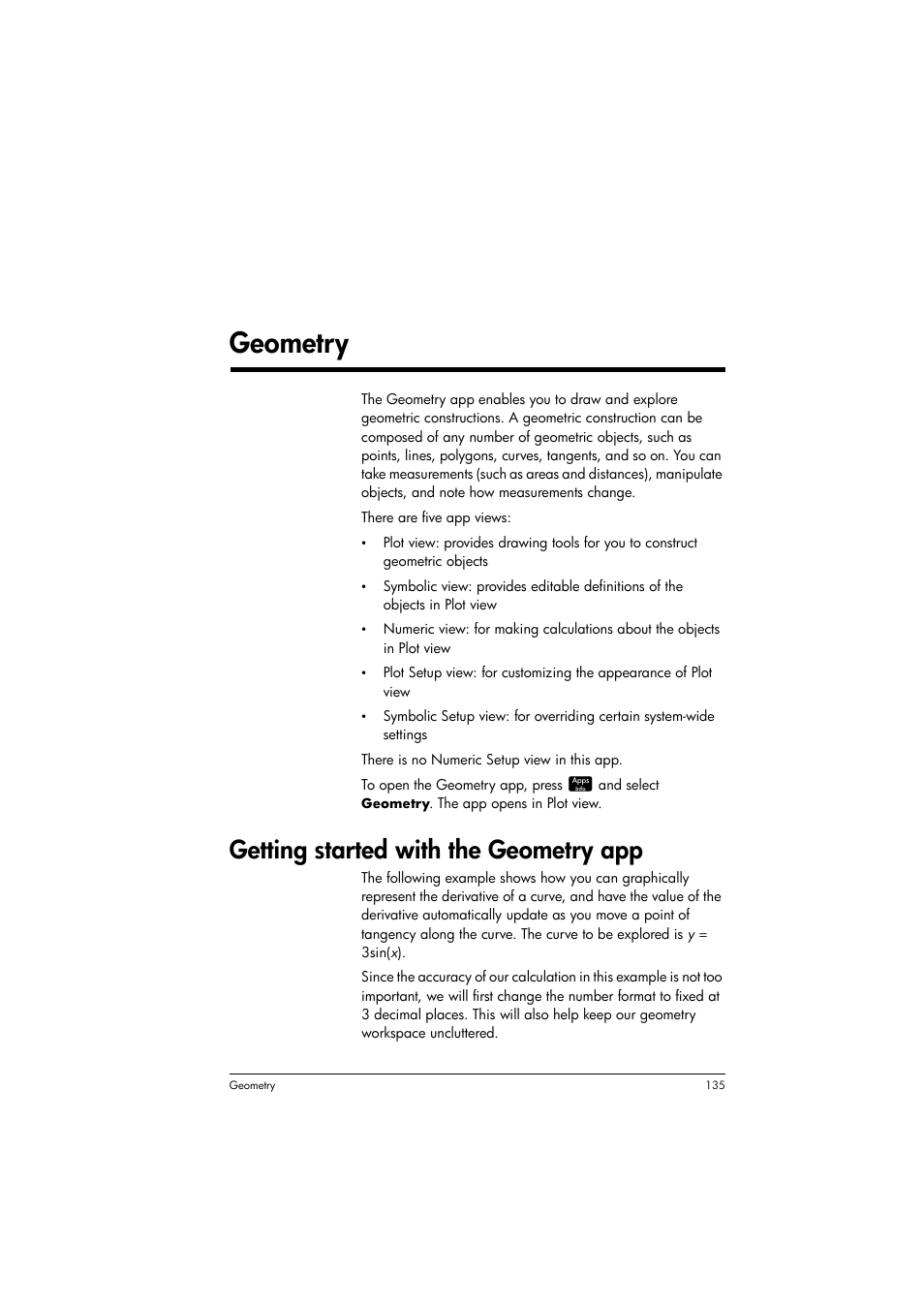 Geometry, Getting started with the geometry app, 8geometry | HP Prime Graphing Calculator User Manual | Page 139 / 608