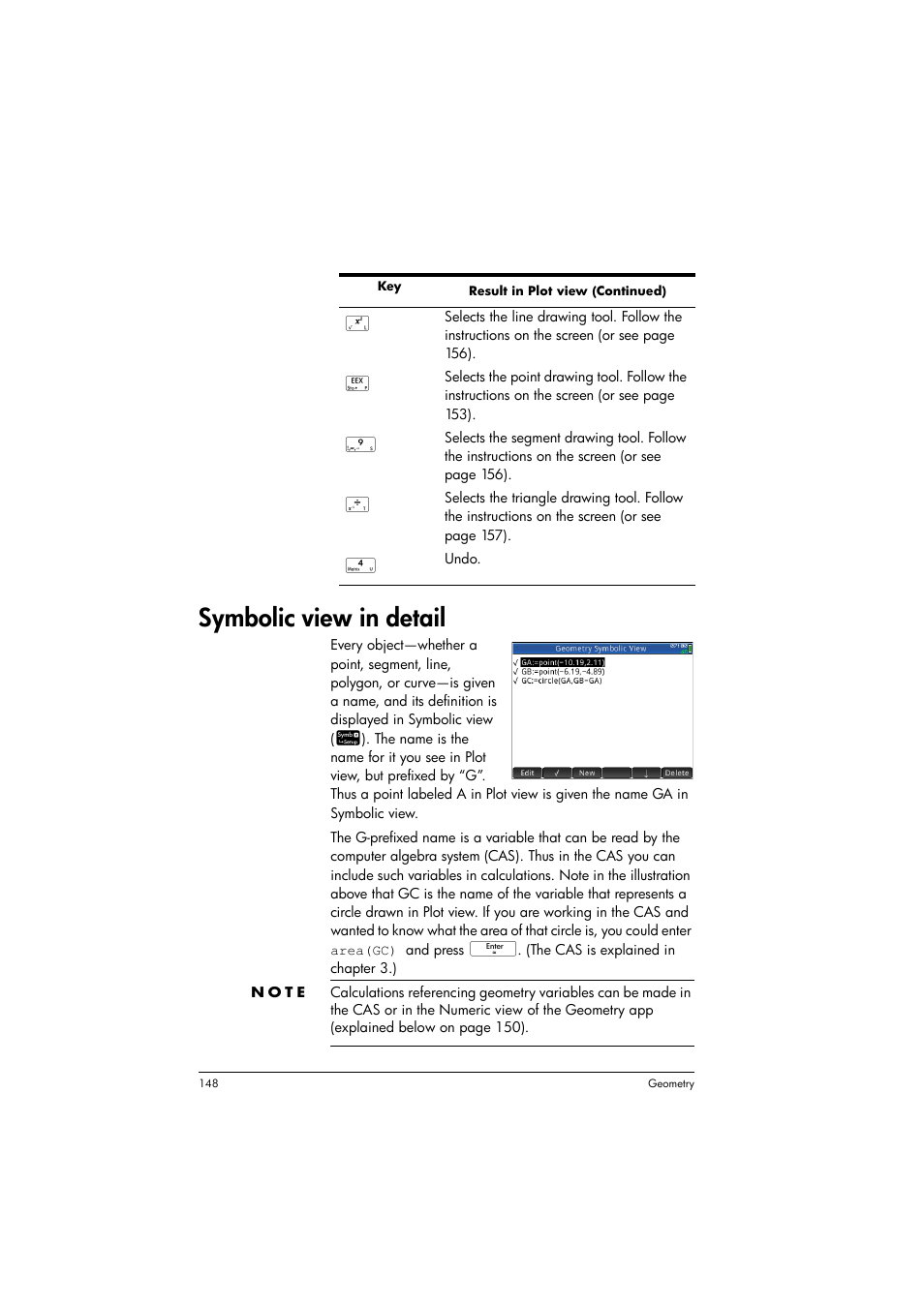 Symbolic view in detail | HP Prime Graphing Calculator User Manual | Page 152 / 608