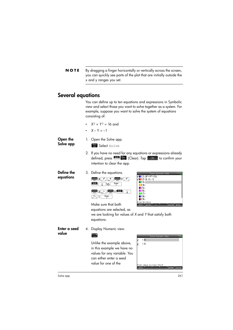 Several equations | HP Prime Graphing Calculator User Manual | Page 265 / 608