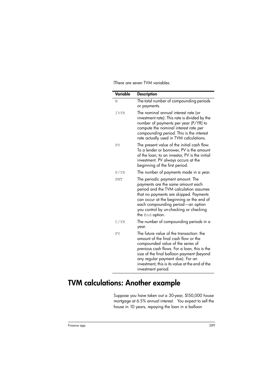 Tvm calculations: another example | HP Prime Graphing Calculator User Manual | Page 293 / 608