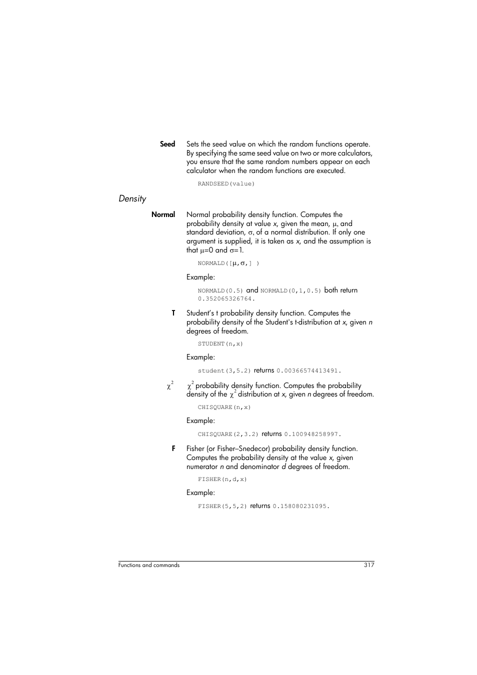 Density | HP Prime Graphing Calculator User Manual | Page 321 / 608