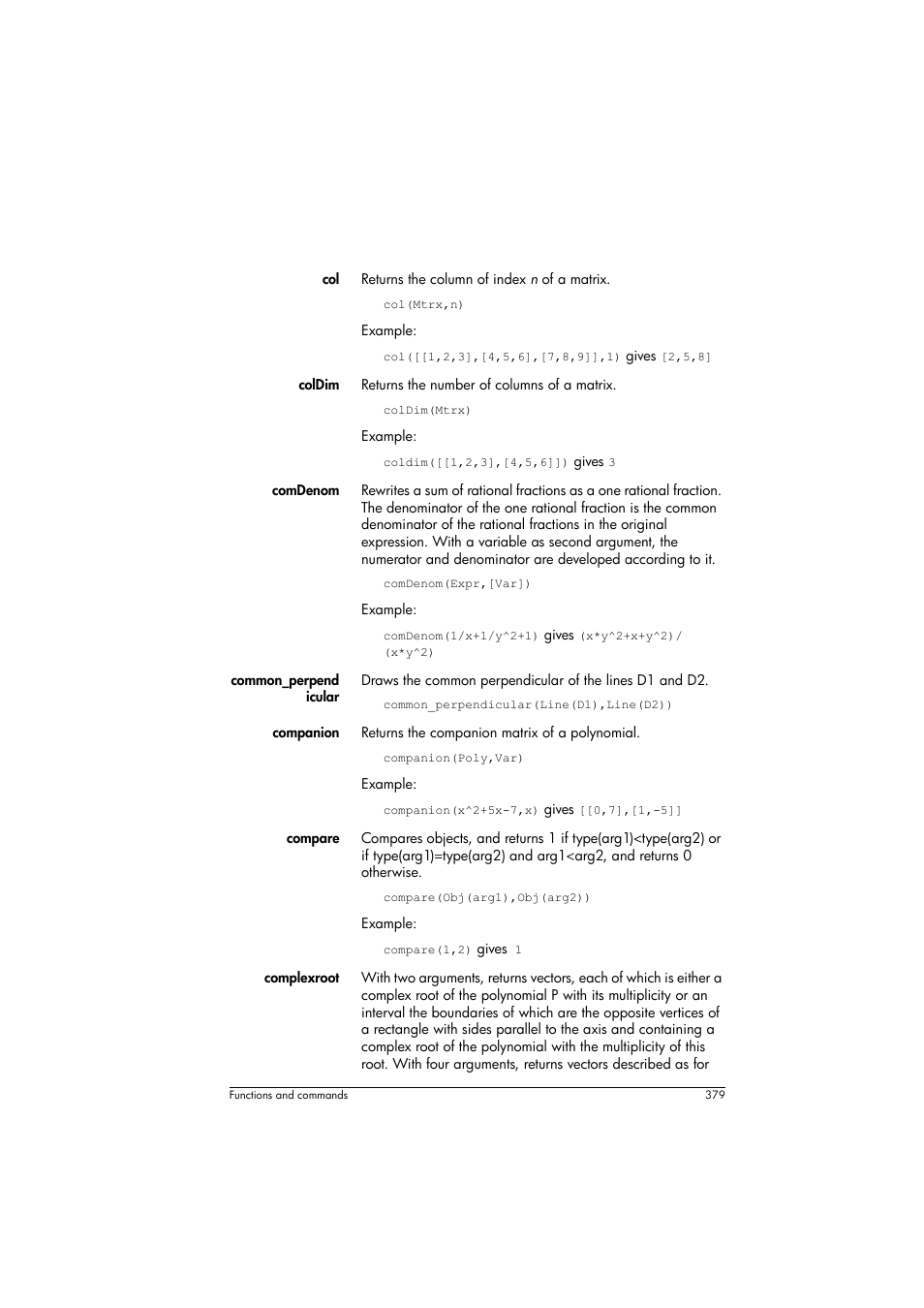 HP Prime Graphing Calculator User Manual | Page 383 / 608