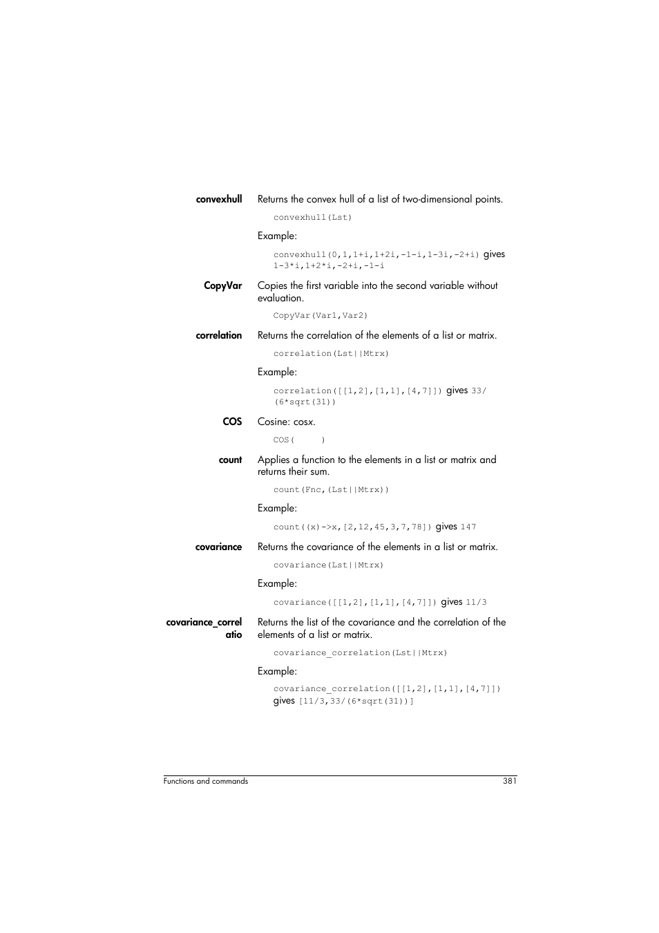 HP Prime Graphing Calculator User Manual | Page 385 / 608