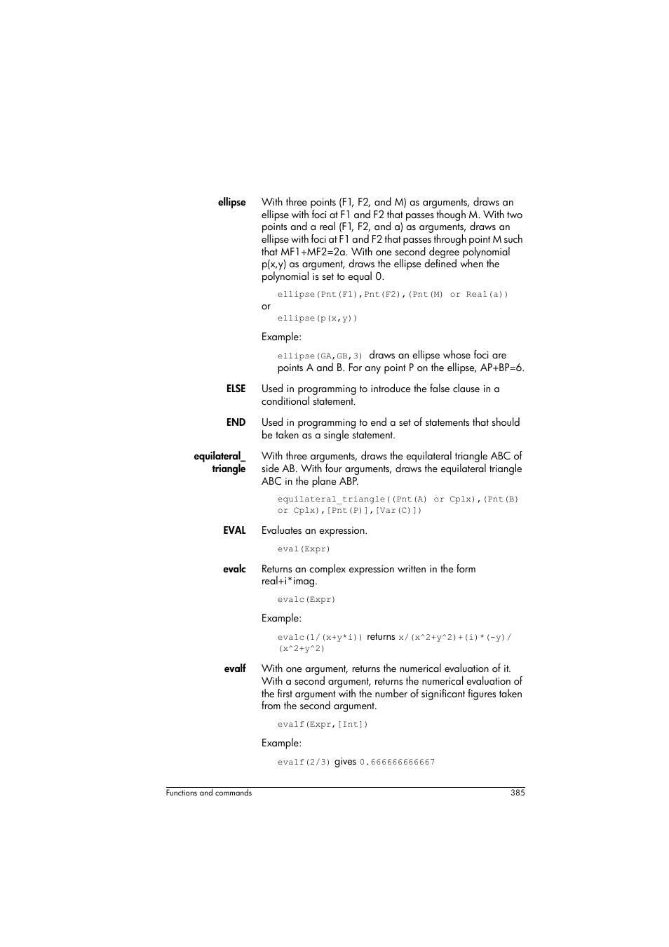 HP Prime Graphing Calculator User Manual | Page 389 / 608