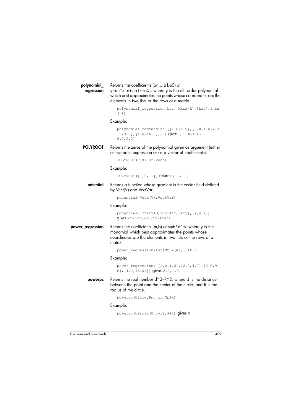 HP Prime Graphing Calculator User Manual | Page 413 / 608