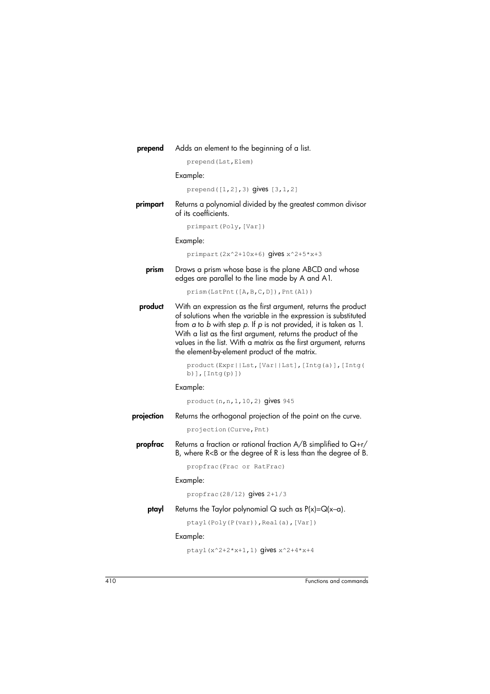 HP Prime Graphing Calculator User Manual | Page 414 / 608