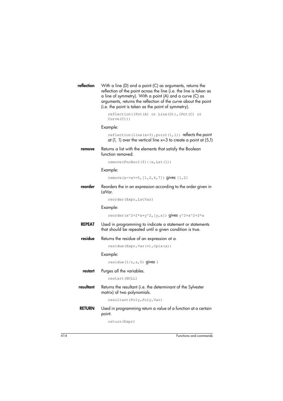 HP Prime Graphing Calculator User Manual | Page 418 / 608