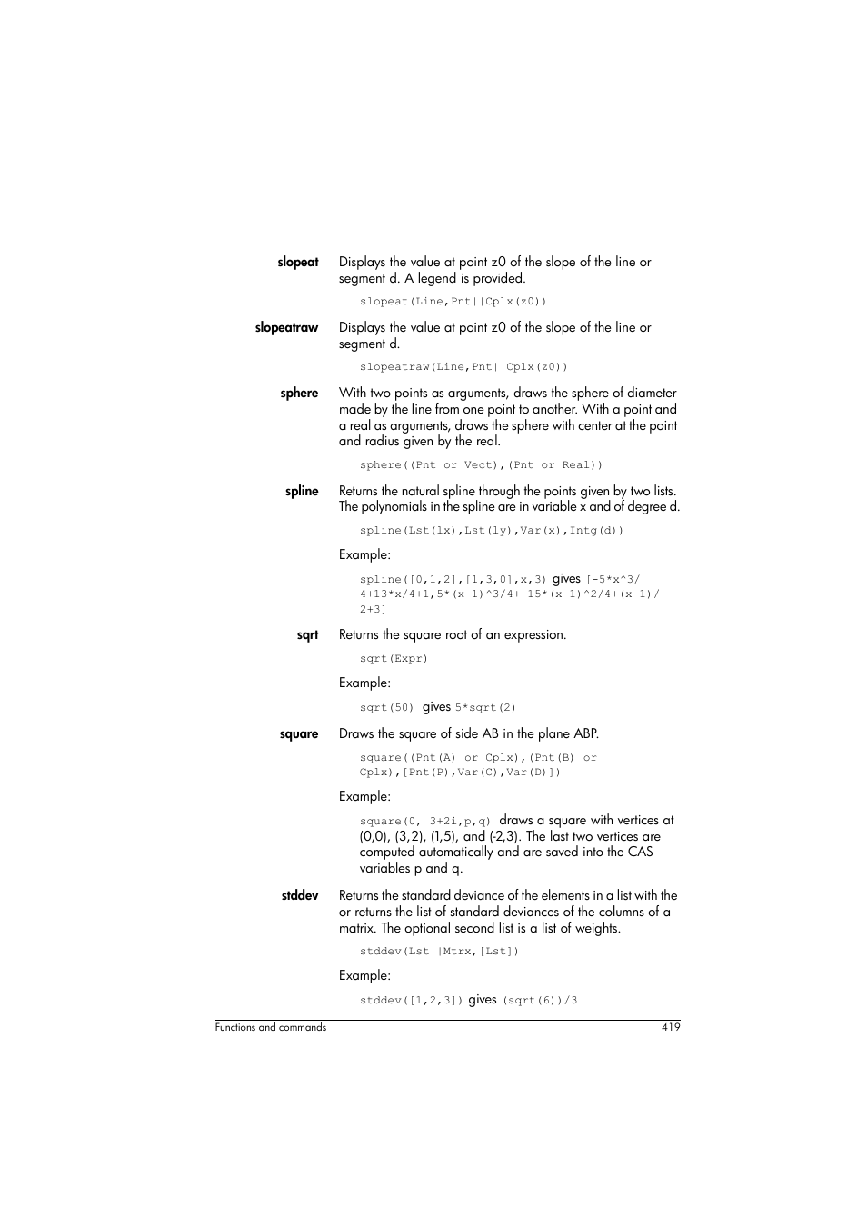 HP Prime Graphing Calculator User Manual | Page 423 / 608