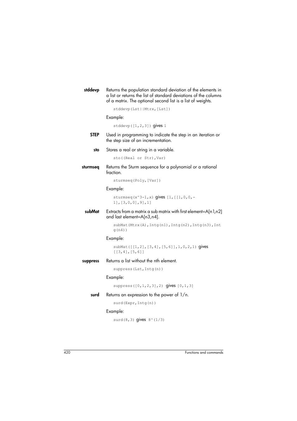 HP Prime Graphing Calculator User Manual | Page 424 / 608