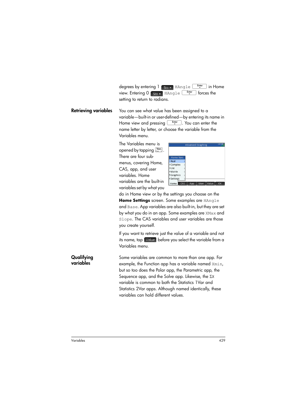 HP Prime Graphing Calculator User Manual | Page 433 / 608