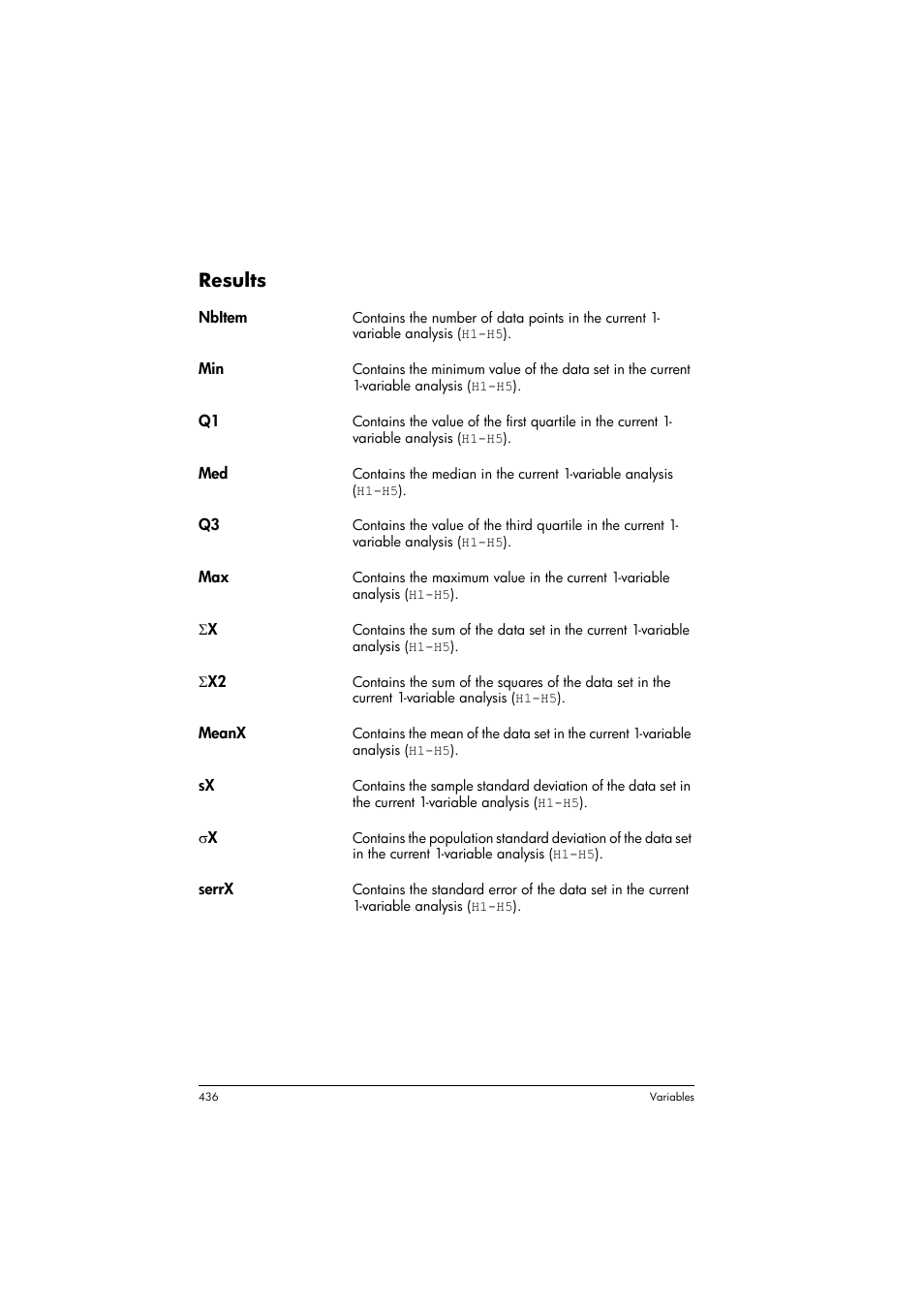 Results | HP Prime Graphing Calculator User Manual | Page 440 / 608