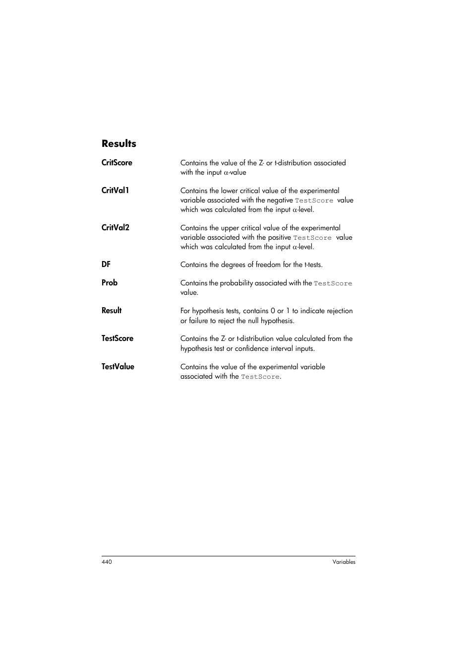 Results | HP Prime Graphing Calculator User Manual | Page 444 / 608