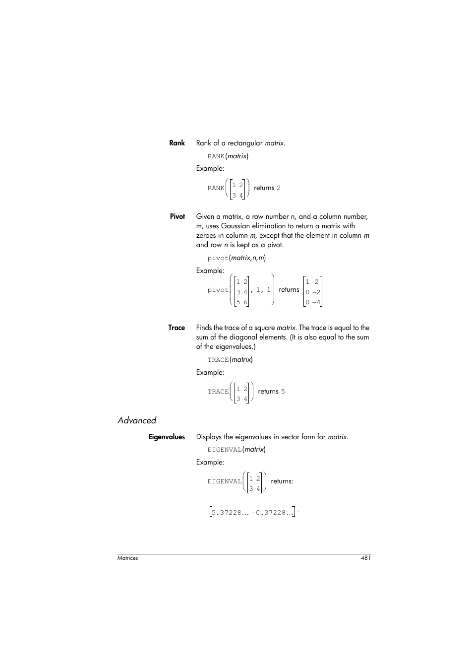 HP Prime Graphing Calculator User Manual | Page 485 / 608