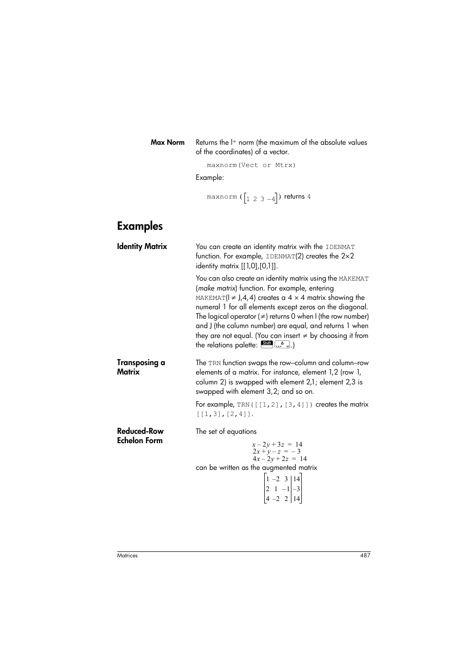 Examples | HP Prime Graphing Calculator User Manual | Page 491 / 608