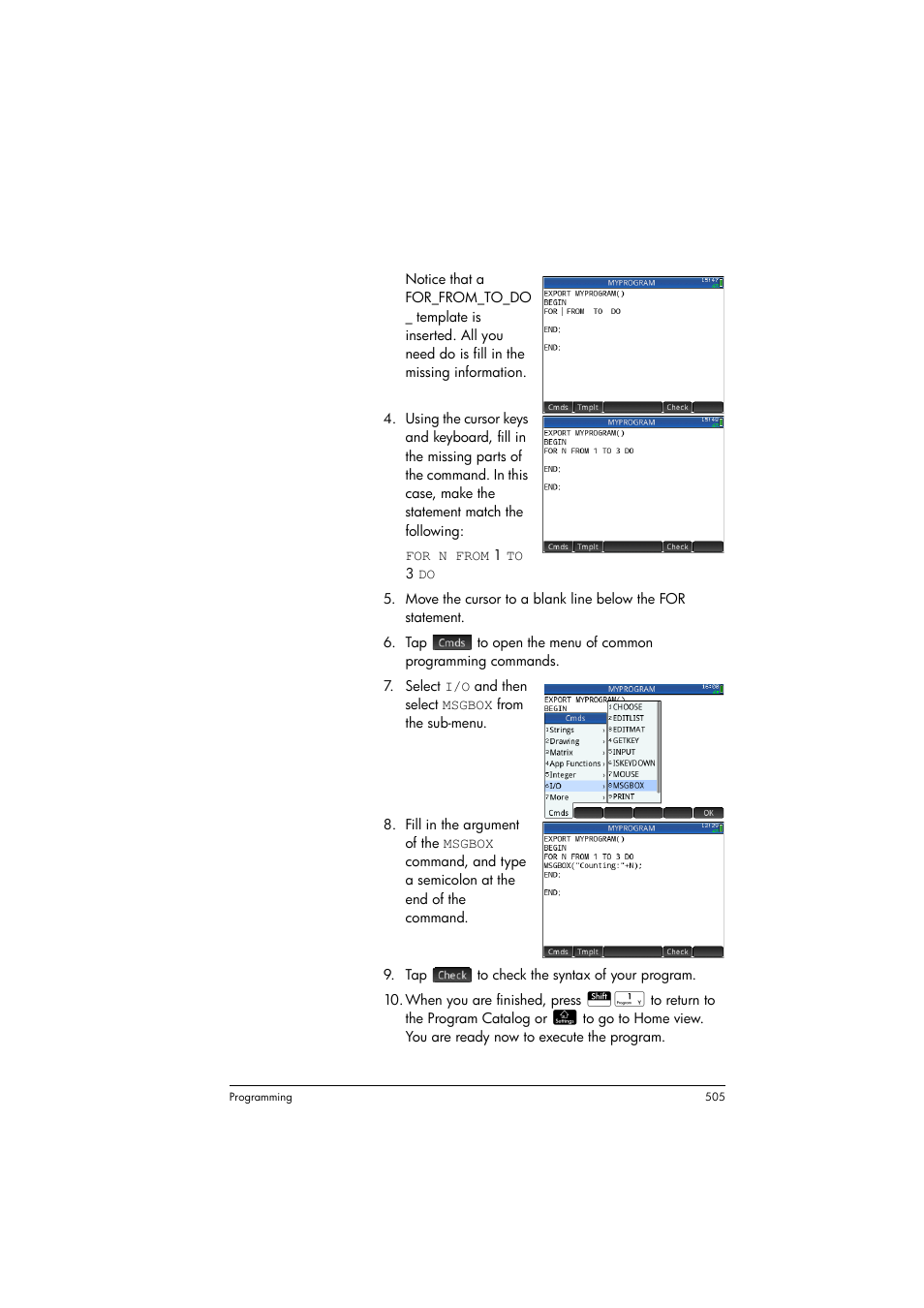 HP Prime Graphing Calculator User Manual | Page 509 / 608