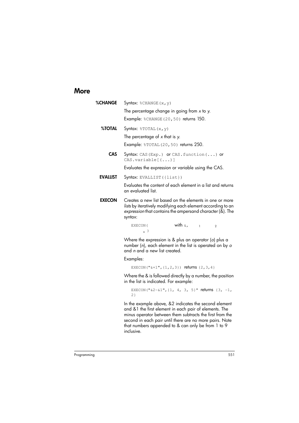 More | HP Prime Graphing Calculator User Manual | Page 555 / 608