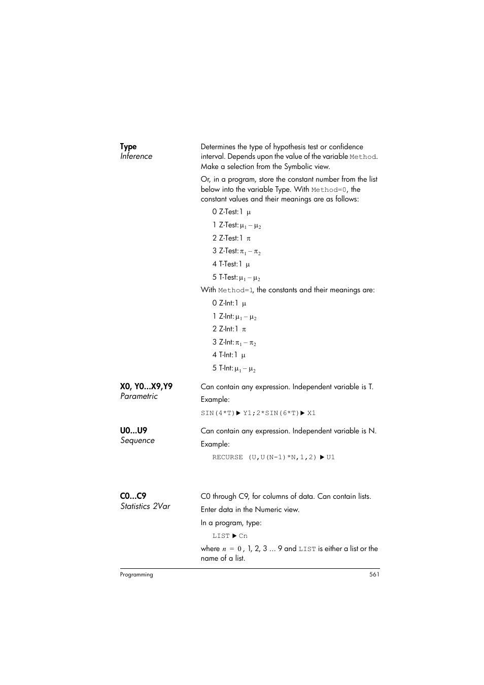 Numeric view variables | HP Prime Graphing Calculator User Manual | Page 565 / 608