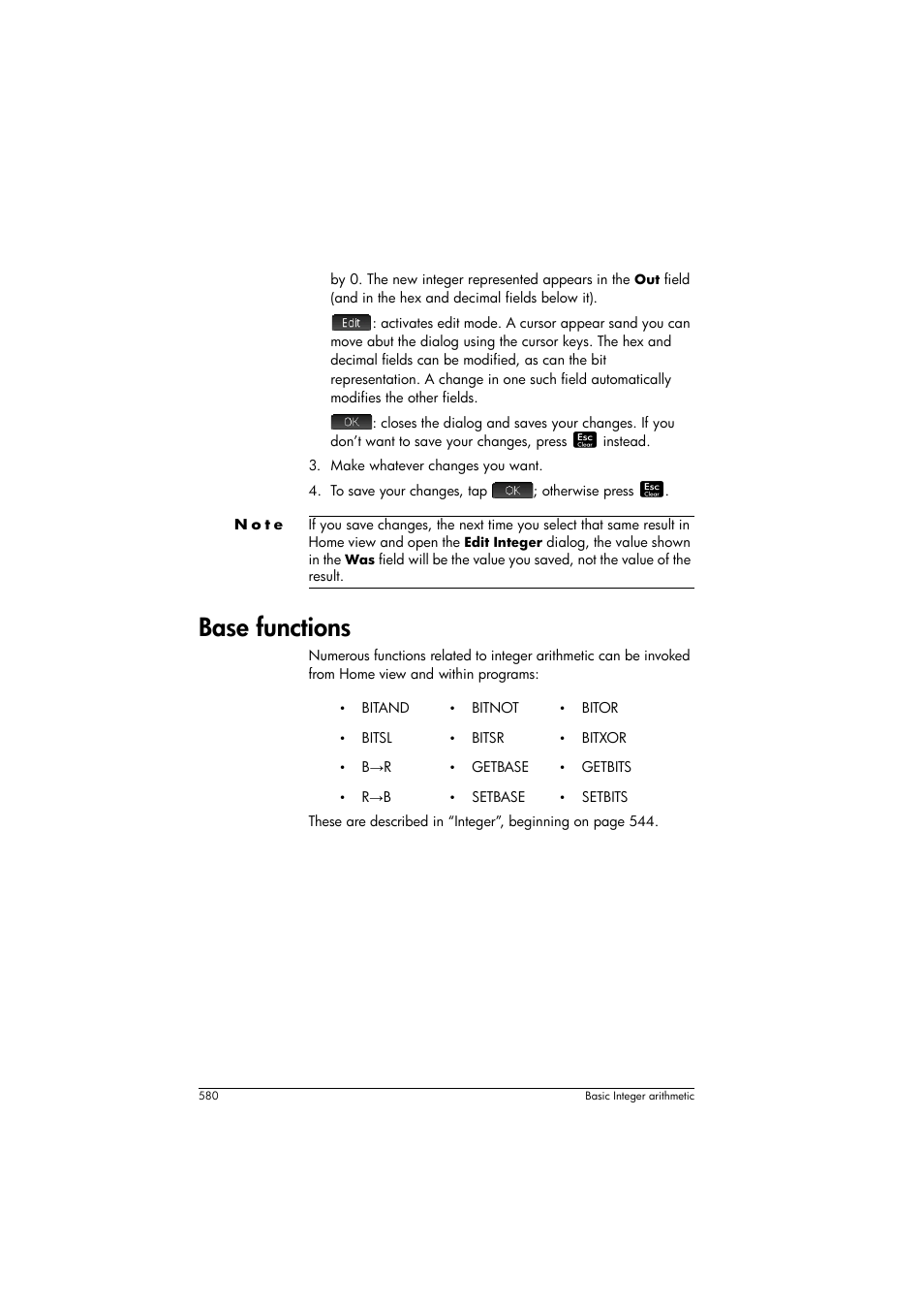 Base functions | HP Prime Graphing Calculator User Manual | Page 584 / 608