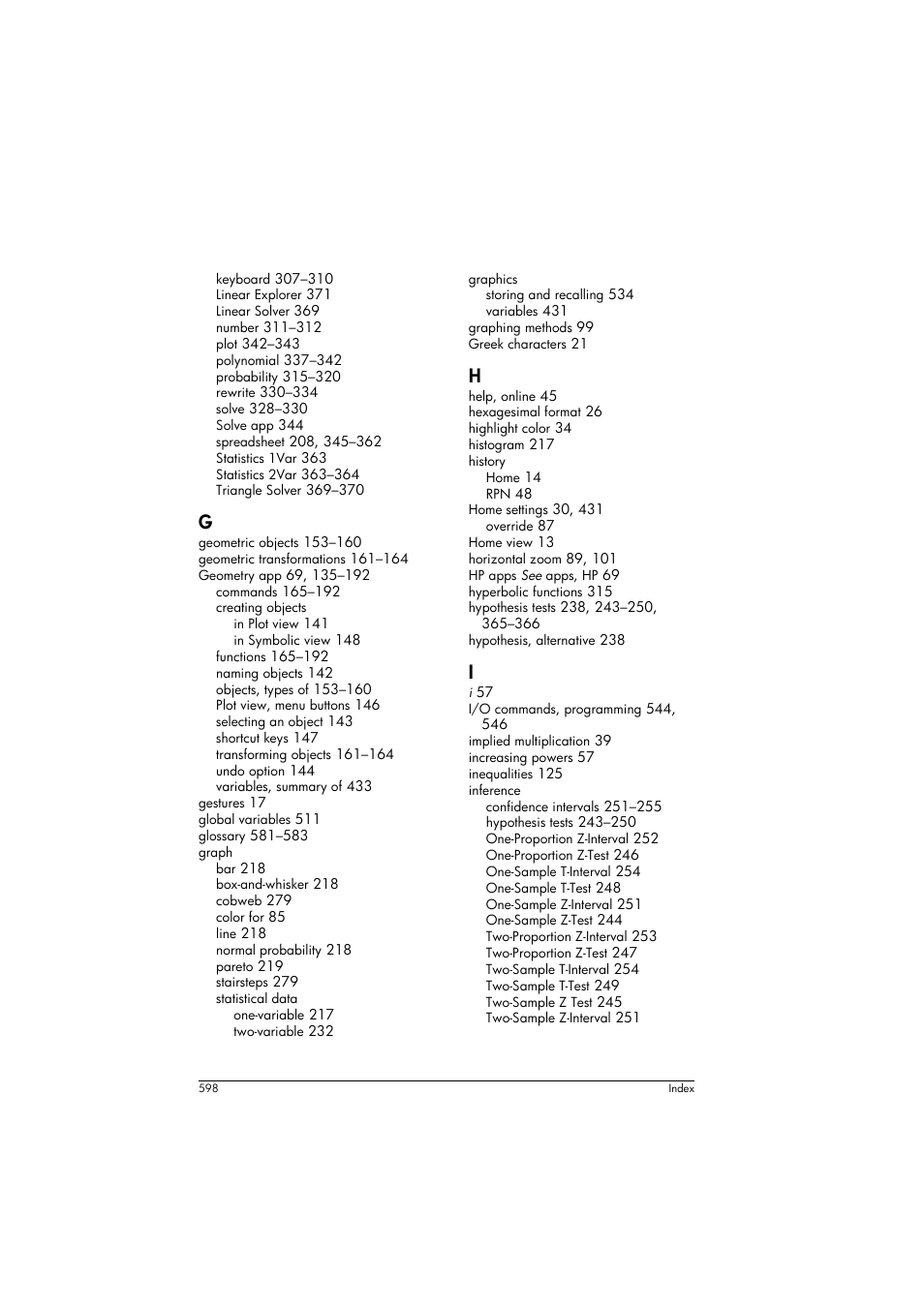 HP Prime Graphing Calculator User Manual | Page 602 / 608