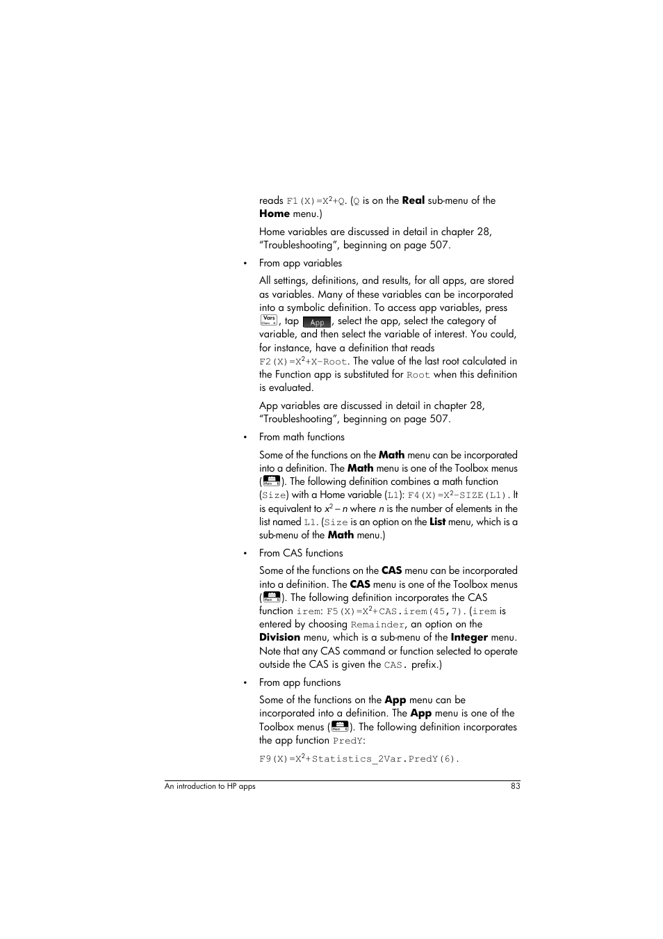 HP Prime Graphing Calculator User Manual | Page 87 / 608