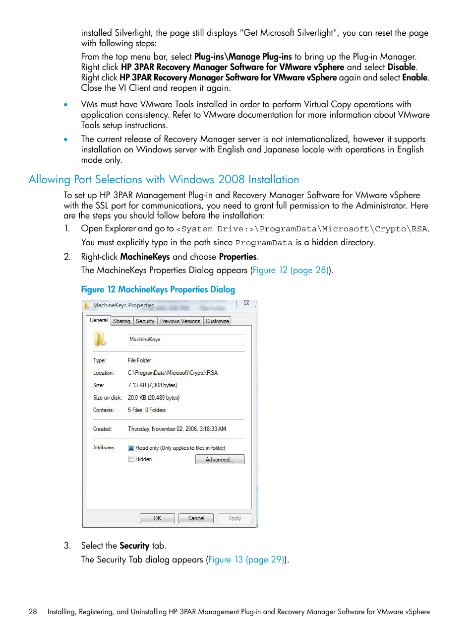 HP 3PAR Application Software Suite for VMware User Manual | Page 28 / 126