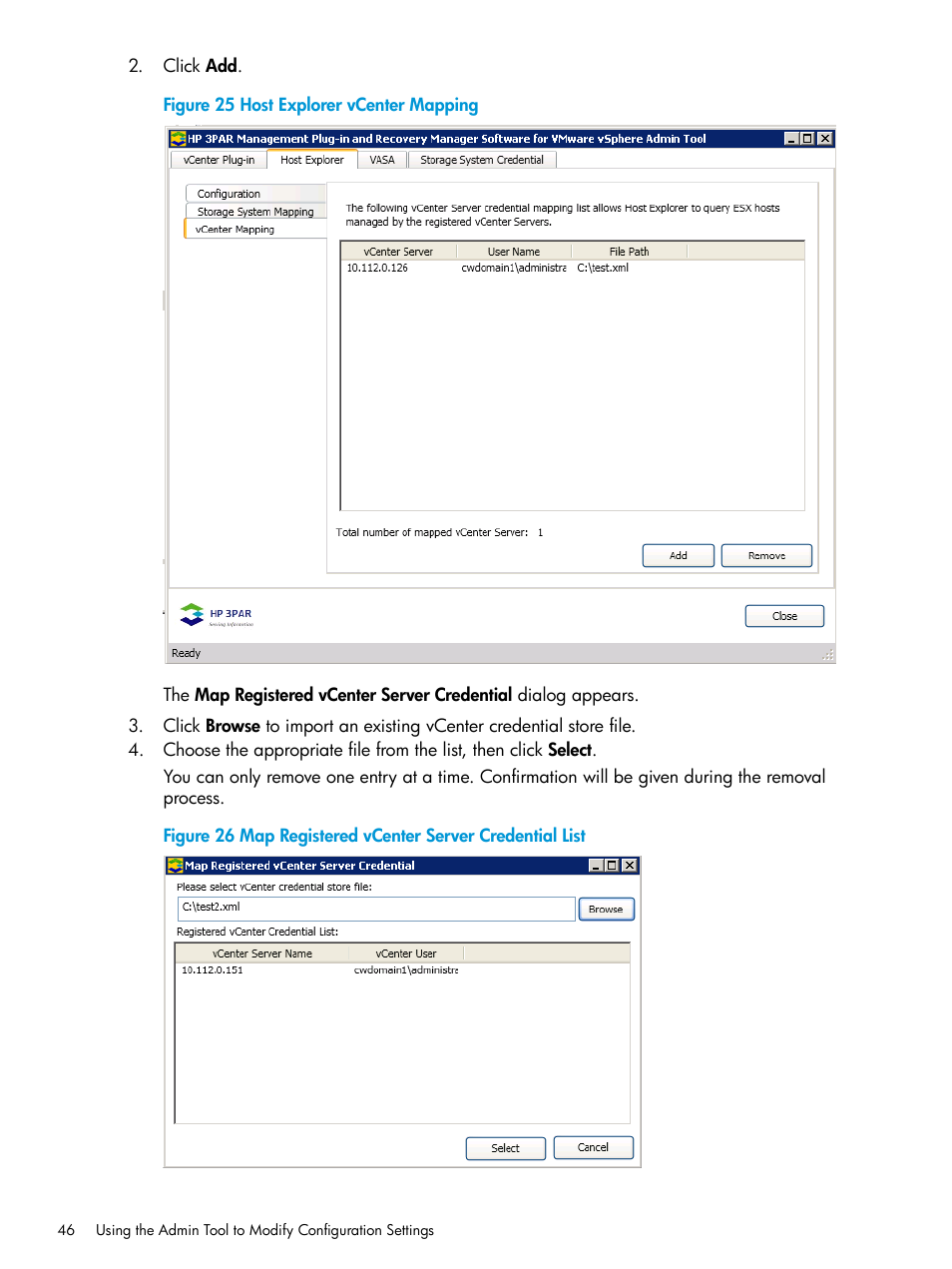 HP 3PAR Application Software Suite for VMware User Manual | Page 46 / 126