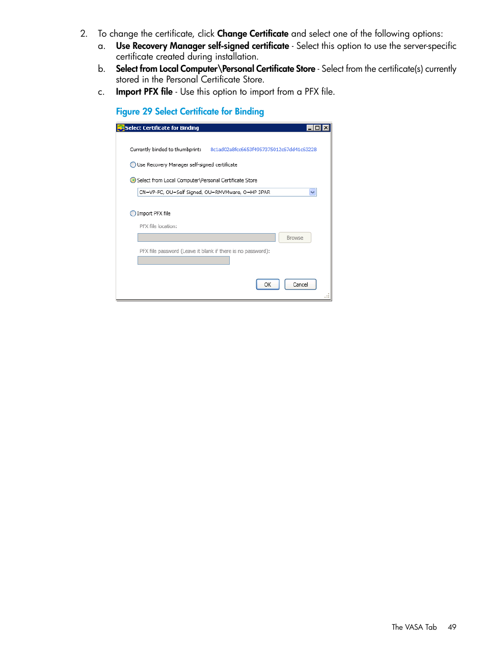 HP 3PAR Application Software Suite for VMware User Manual | Page 49 / 126