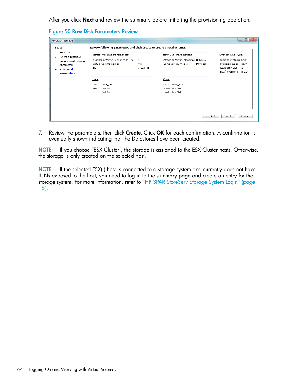HP 3PAR Application Software Suite for VMware User Manual | Page 64 / 126