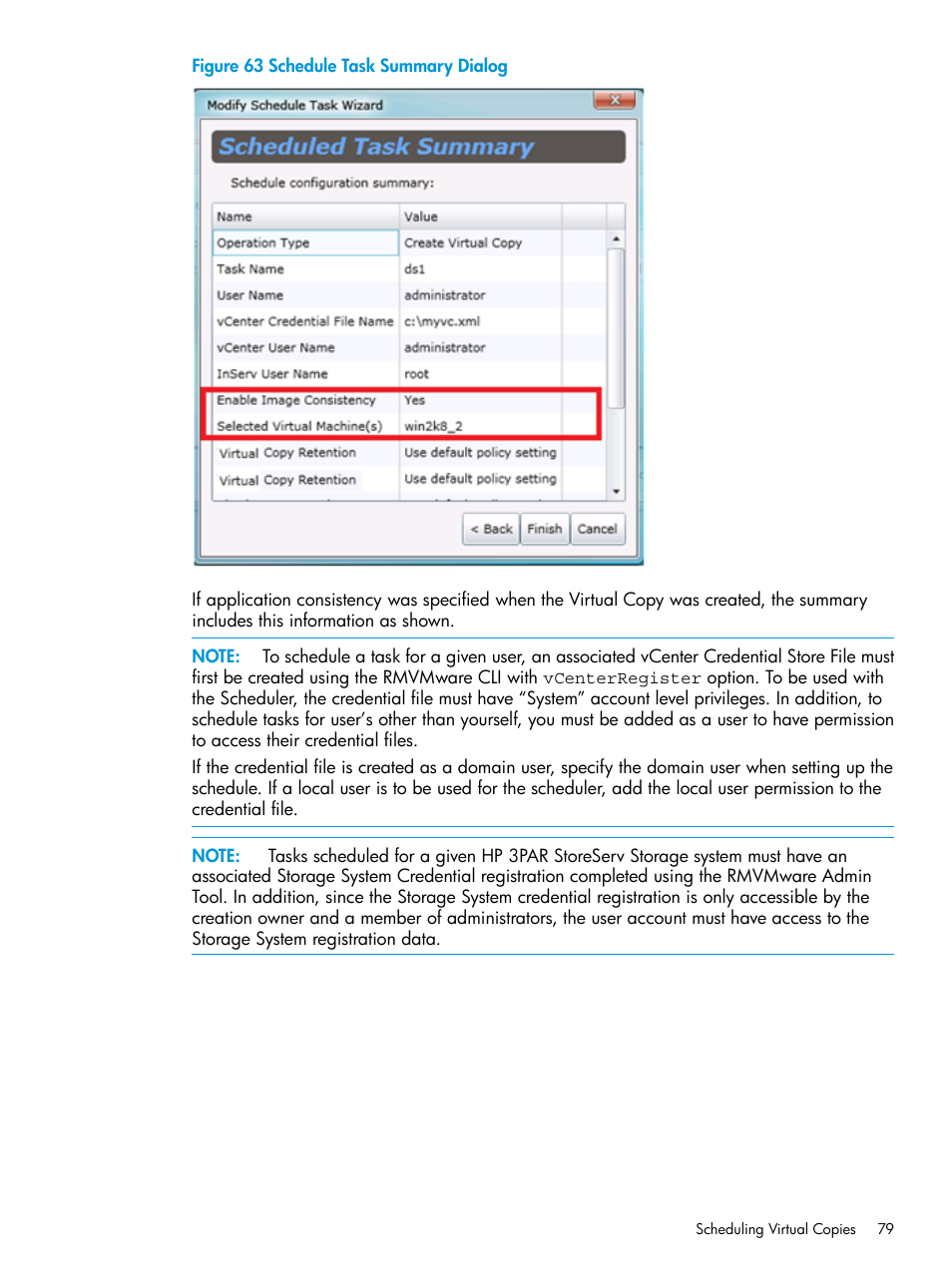 HP 3PAR Application Software Suite for VMware User Manual | Page 79 / 126