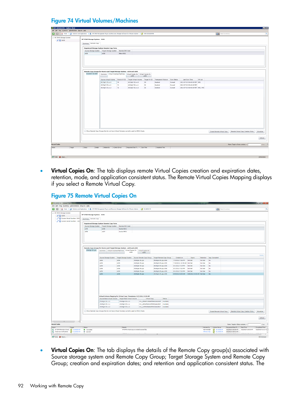 HP 3PAR Application Software Suite for VMware User Manual | Page 92 / 126